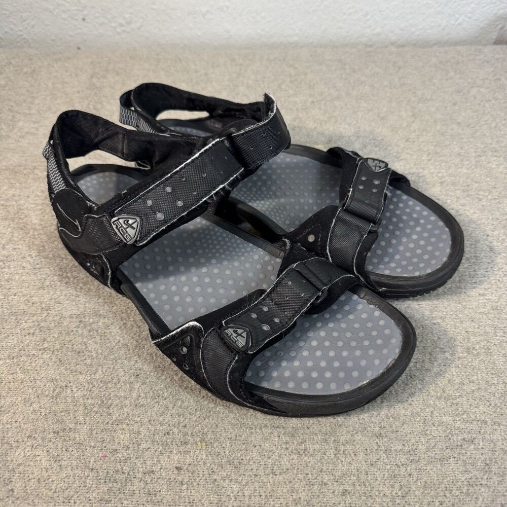 VTG Nike ACG Straprunner Sandals Black t Hiking Walking Outdoor Y2K 90s Men 11